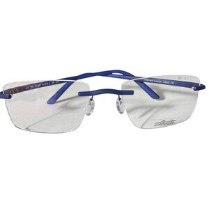 Silhouette SPX 2895 40 6057 55-19 Rimless Eyeglasses Blue FRAME ONLY Austria